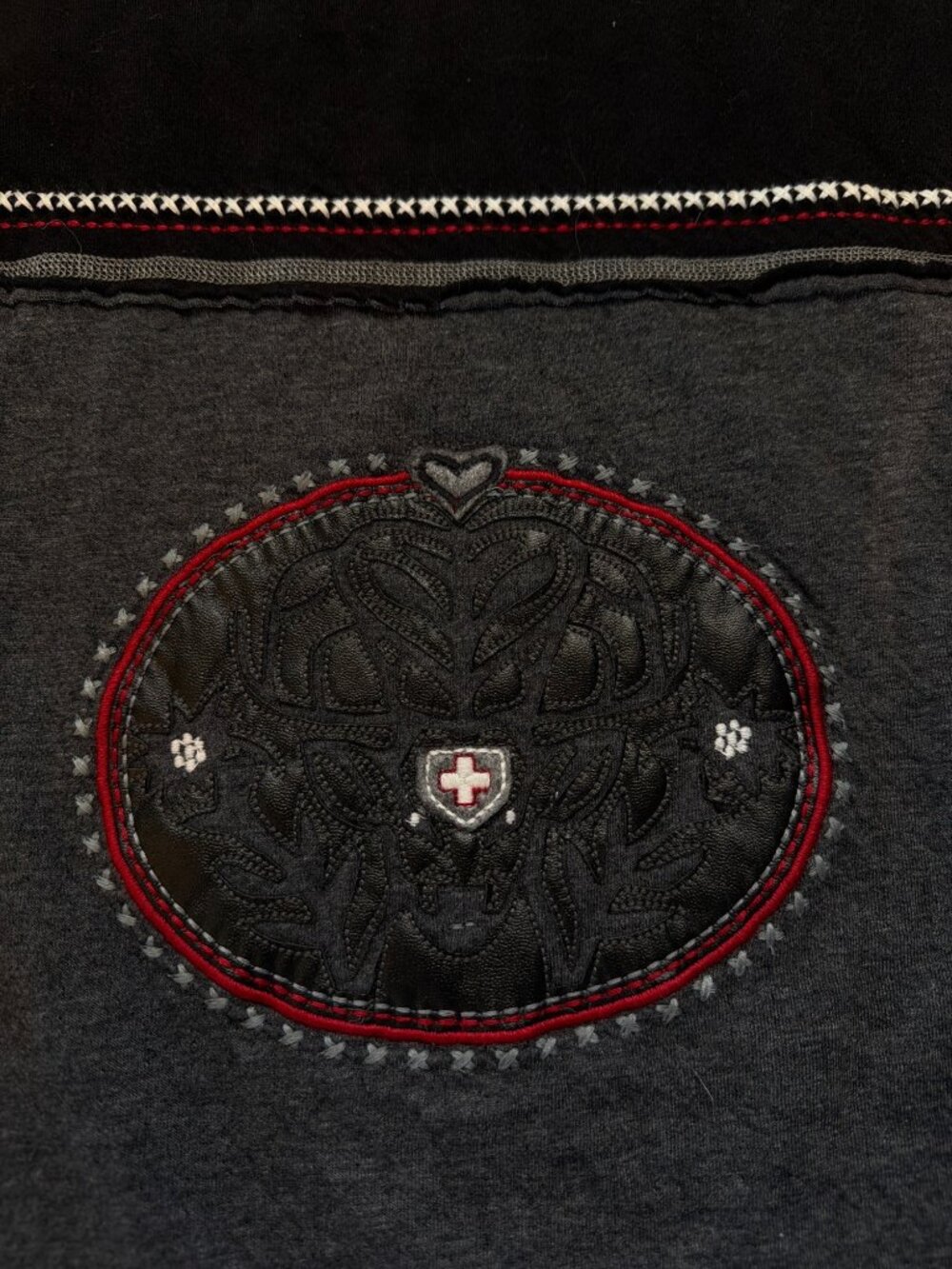 Alp-n-Rock Crew Heather Gray/Black Medium MSRP$198 Cotton Embroidered - Picture 14 of 16